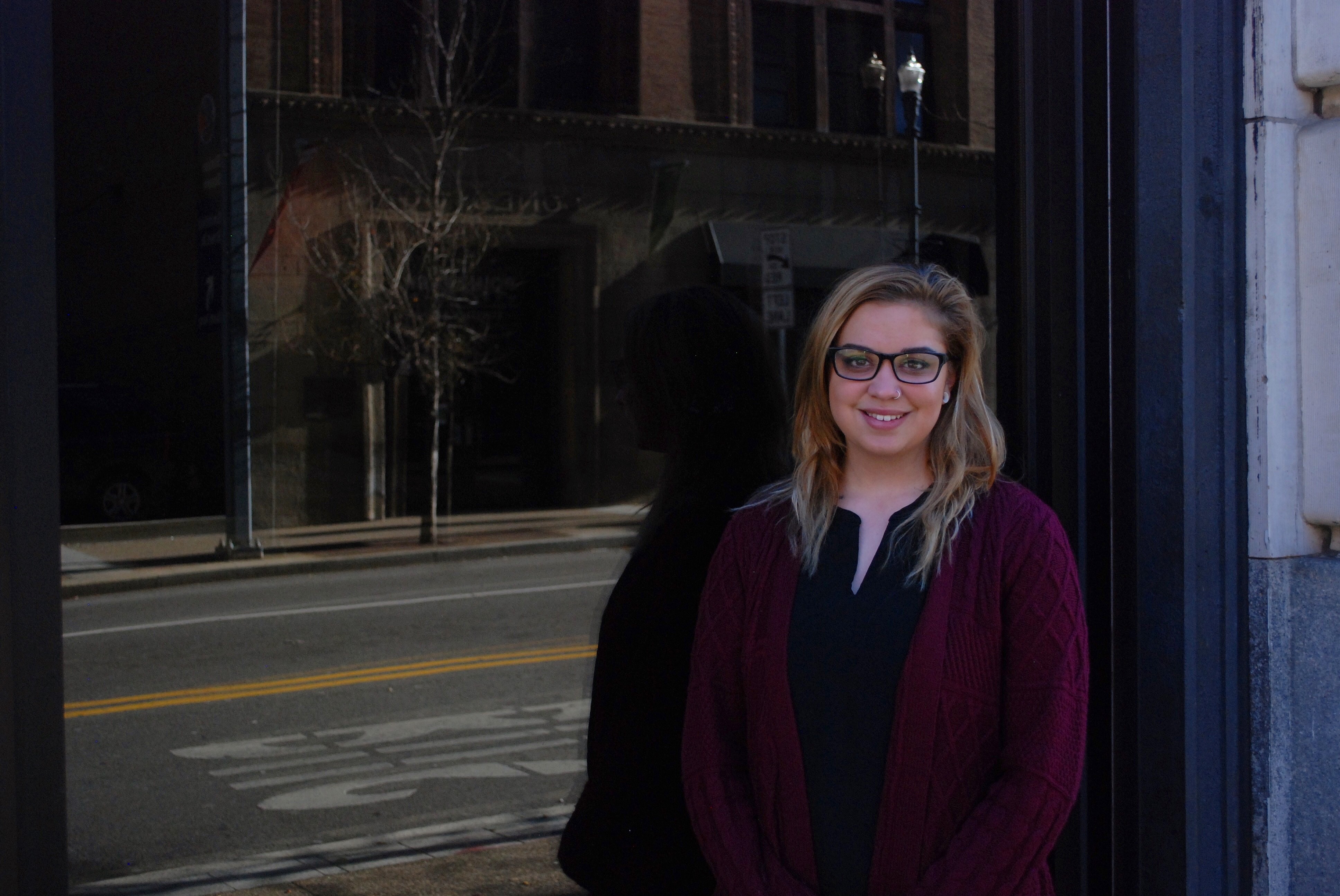 Pictured is Megan Bixler, Photojournalism Major